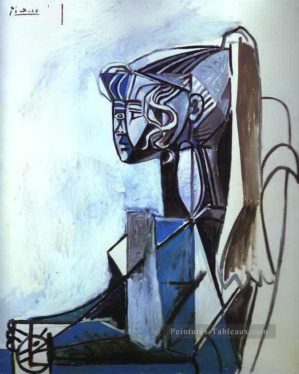Portrait du cubisme Sylvette 1954 Pablo Picasso Peintures à l'huile